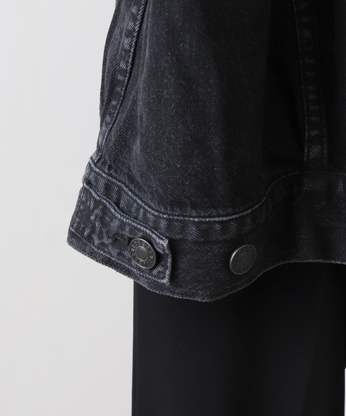 AGOLDE（エーゴールドイー）の「AGOLDE エーゴールドイー REWORKED WAYNE JACKET in Spider A5045-1557（デニムジャケット・レディース・ブラック系その他・SMALL/X-SMALL）」の17枚目の写真