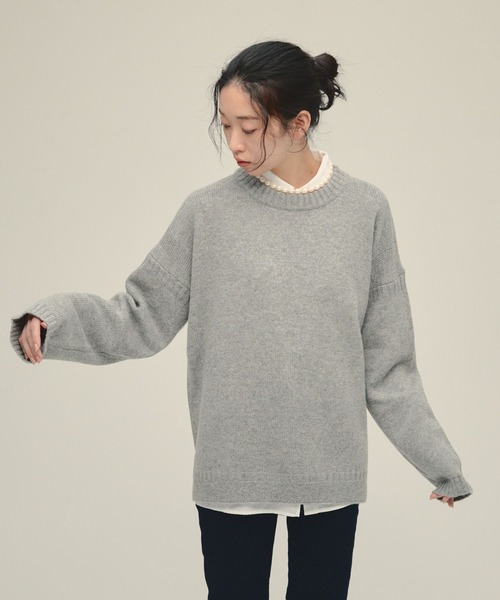 セール】【eL】5G Guernsey Pullover/588094（ニット/セーター