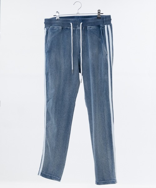 JOHN'S CLOSET(ジョンズクローゼット)の「【13】カットデニムサイドライン アンクルパンツ(デニムパンツ・メンズ・ネイビー/ブルー・MEDIUM/X-LARGE/LARGE)」の5枚目の写真