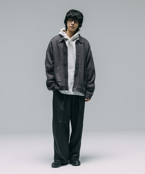 セール】Firsthand/ファーストハンド 配色 ハンド ステッチ ニット