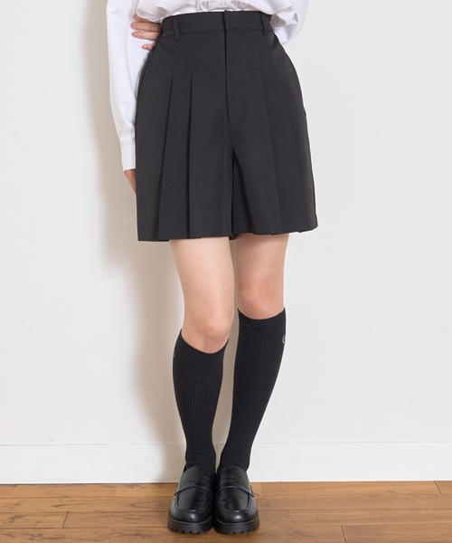 セール】【卒服・セレモニー】プリーツキュロット（スーツパンツ