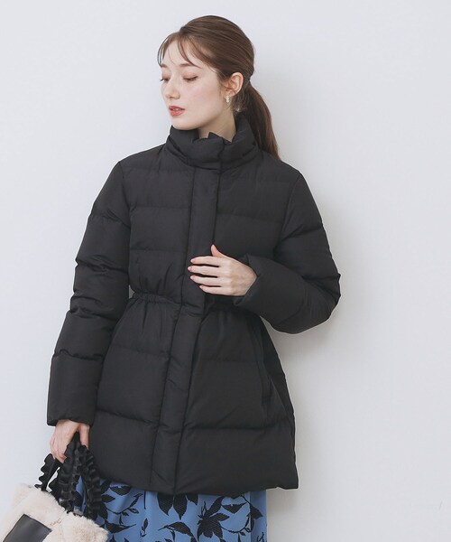 KAWADAダウンドロストミドルコート【撥水/洗濯機OK/2WAY/静電気防止