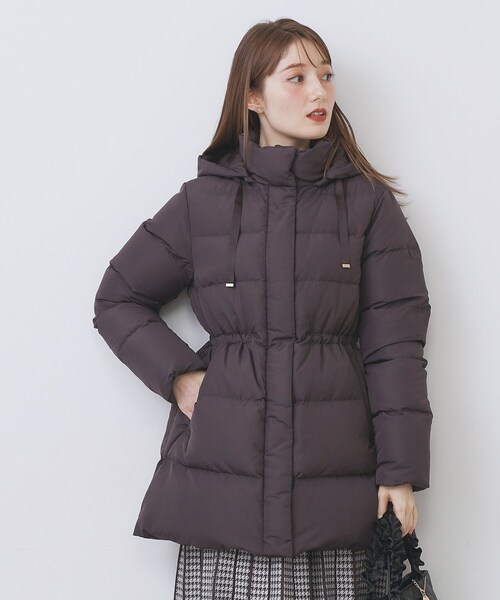 KAWADAダウンドロストミドルコート【撥水/洗濯機OK/2WAY/静電気防止