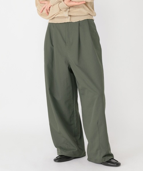 studio CLIP（スタディオクリップ）の「【daily CLIP】バックベルトパンツ（スラックス・レディース・ブラウン/カーキ・FREE）」の11枚目の写真