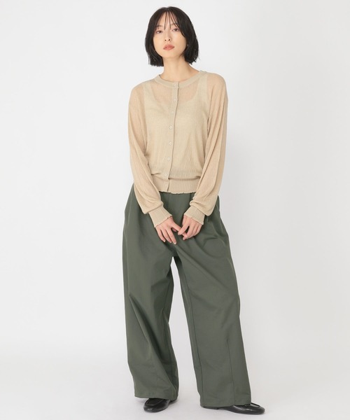 studio CLIP（スタディオクリップ）の「【daily CLIP】バックベルトパンツ（スラックス・レディース・ブラウン/カーキ・FREE）」の14枚目の写真