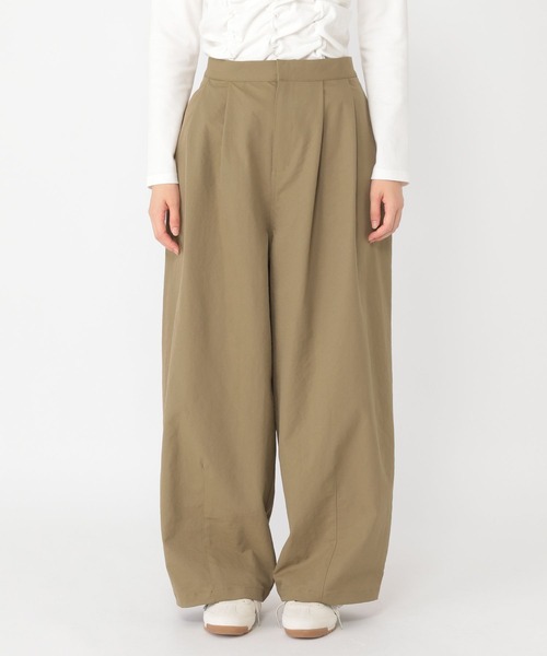 studio CLIP（スタディオクリップ）の「【daily CLIP】バックベルトパンツ（スラックス・レディース・ブラウン/カーキ・FREE）」の15枚目の写真