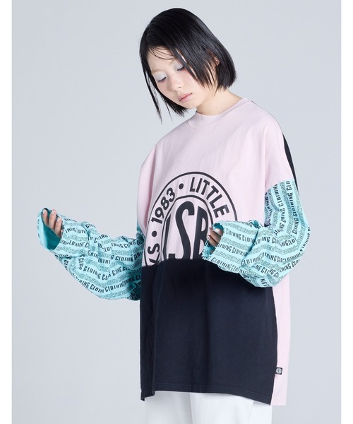 Little sunny bite(リトルサニーバイト)の「【RES】【Little Sunny Bite】LSB logo long tee(Tシャツ/カットソー・レディース・ホワイト/ブラック/ピンク・MEDIUM/SMALL)」の6枚目の写真