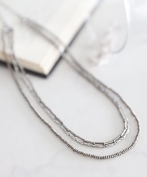 LEPSIM | ステンレス3WAYロングネックレス　603709(ネックレス)