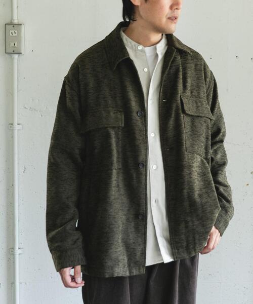 URBAN RESEARCH DOORS（アーバンリサーチドアーズ）の「モールシャツジャケット（その他アウター・メンズ・グリーン系その他/グレー系その他・MEDIUM/LARGE）」の4枚目の写真