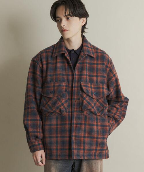 ヘビーネルチェックシャツジャケット（その他アウター）｜SENSE OF