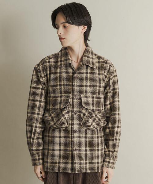 SENSE OF PLACE by URBAN RESEARCH（センスオブプレイスバイアーバンリサーチ）の「ヘビーネルチェックシャツジャケット（その他アウター・メンズ・ネイビー/ブラウン・MEDIUM/LARGE）」の20枚目の写真