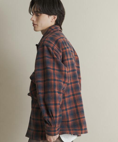 セール】ヘビーネルチェックシャツジャケット（その他アウター
