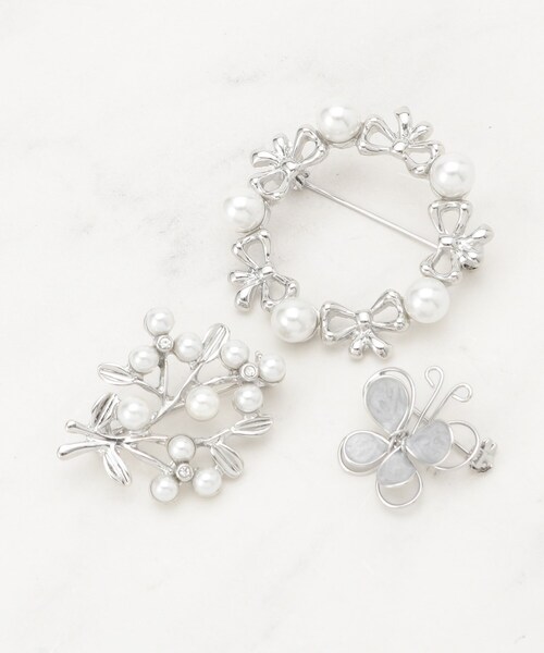 SHOO・LA・RUE（シューラルー）の「【セレモニー】3点セットブローチ（ブローチ/コサージュ・レディース・ピンクゴールド/ゴールド/シルバー・00）」の2枚目の写真