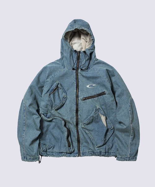 CPG】CPG RHOMBUS POCKET FADE DENIM JACKET