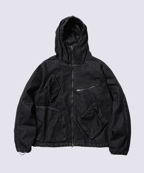 CPG(シーピージー)の「【CPG】CPG RHOMBUS POCKET FADE DENIM JACKET(ブルゾン・メンズ・インディゴブルー/ブラック・M/L)」の2枚目の写真