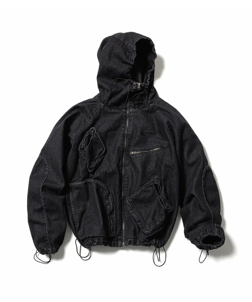 CPG(シーピージー)の「【CPG】CPG RHOMBUS POCKET FADE DENIM JACKET(ブルゾン・メンズ・インディゴブルー/ブラック・M/L)」の4枚目の写真