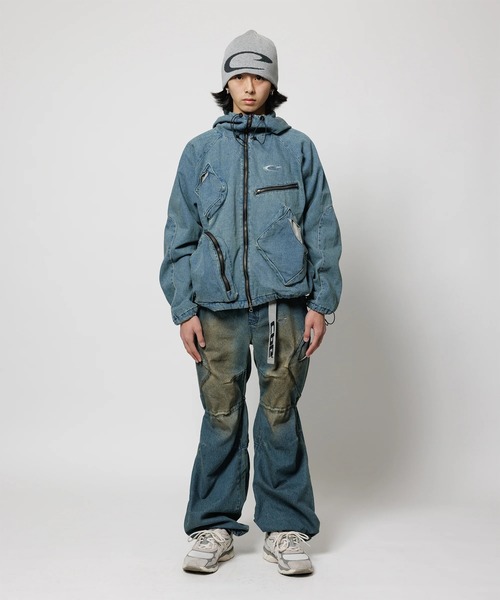 CPG(シーピージー)の「【CPG】CPG RHOMBUS POCKET FADE DENIM JACKET(ブルゾン・メンズ・インディゴブルー/ブラック・M/L)」の5枚目の写真