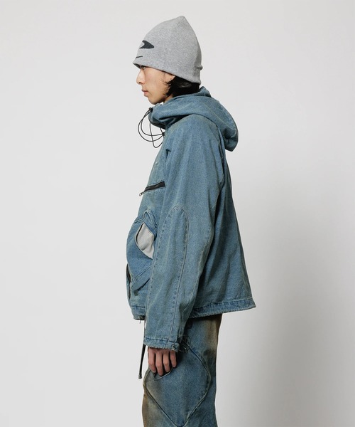 CPG(シーピージー)の「【CPG】CPG RHOMBUS POCKET FADE DENIM JACKET(ブルゾン・メンズ・インディゴブルー/ブラック・M/L)」の6枚目の写真