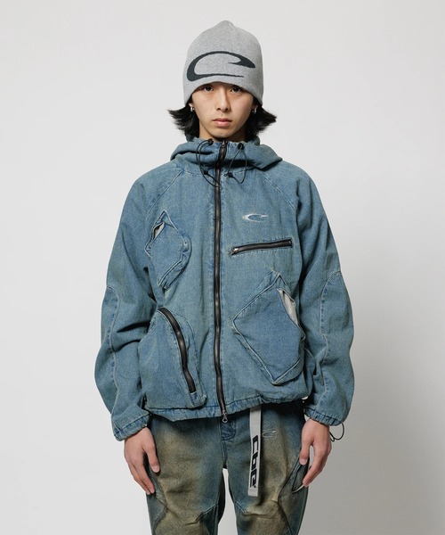 CPG(シーピージー)の「【CPG】CPG RHOMBUS POCKET FADE DENIM JACKET(ブルゾン・メンズ・インディゴブルー/ブラック・M/L)」の7枚目の写真