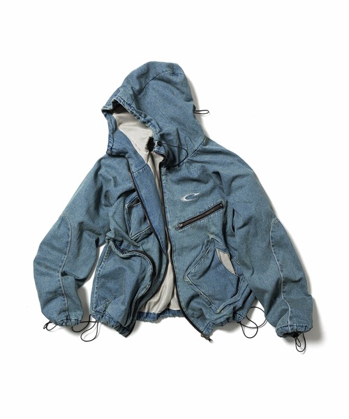 CPG】CPG RHOMBUS POCKET FADE DENIM JACKET