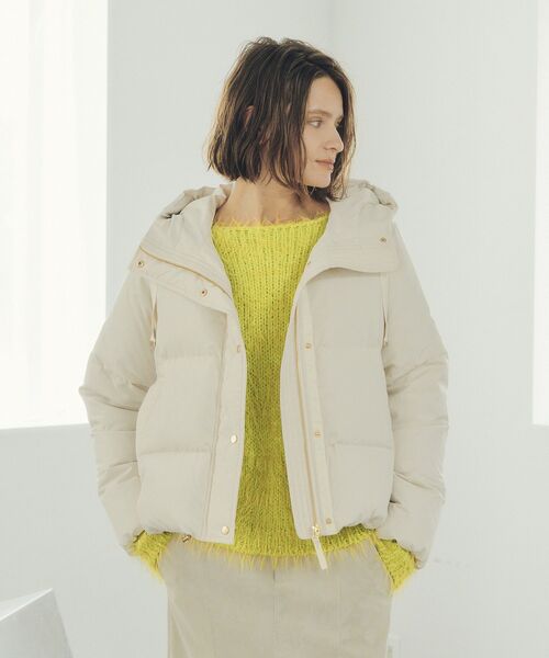 Editt by YECCA VECCA（エディットバイイェッカヴェッカ）の「フェザーMIXロービングニット（ニット/セーター・レディース・グレー/チャコールグレー/オレンジ/グリーン系その他3・FREE）」の14枚目の写真