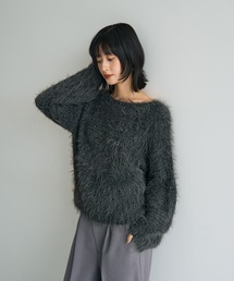 Editt by YECCA VECCA | フェザーMIXロービングニット(ニット/セーター)