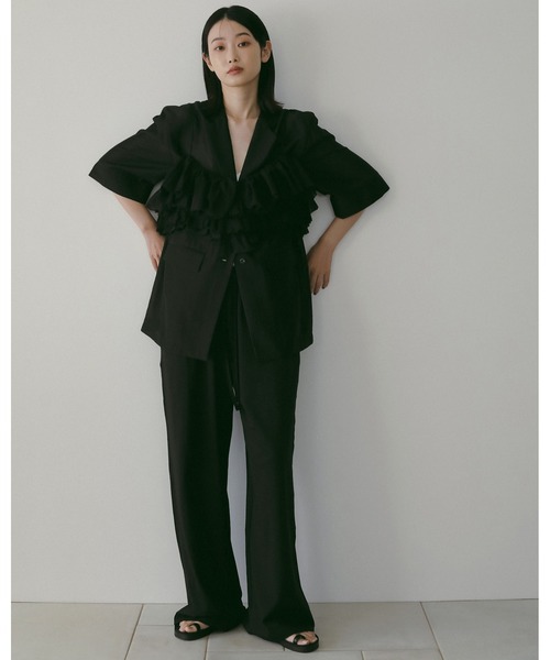 anuke（アンヌーク）の「Cut Rough Pants（その他パンツ・レディース・グレー/ブラック・36inch/38inch）」の5枚目の写真