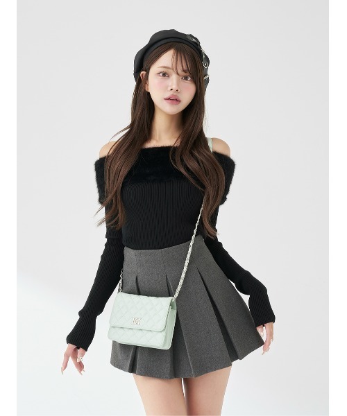 エレガントファーニットトップス（ニット/セーター）｜Darich