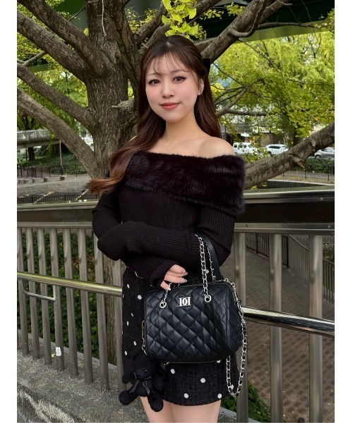 エレガントファーニットトップス（ニット/セーター）｜Darich