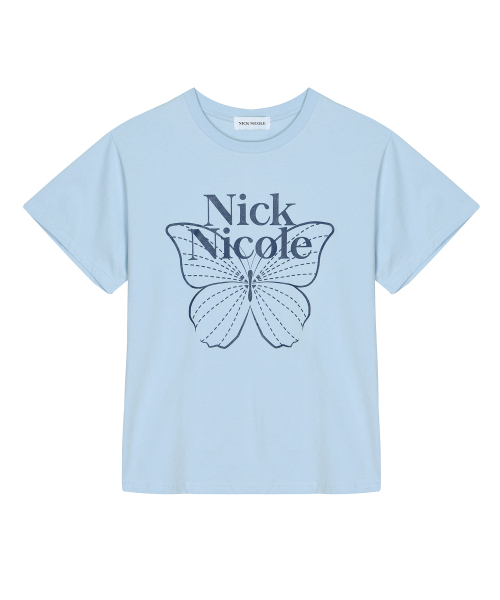 NICK&NICOLE（ニックアンドニコール）の「BIG BUTTERFLY SLEEVE TOP_SORA NAVY（Tシャツ/カットソー・レディース・その他・FREE）」の5枚目の写真