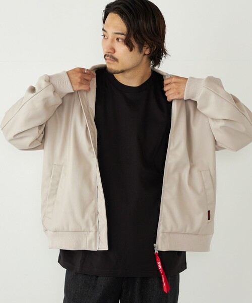 SHIPS Colors:合成皮革 ボア ボマー ジャケット（ブルゾン）｜SHIPS