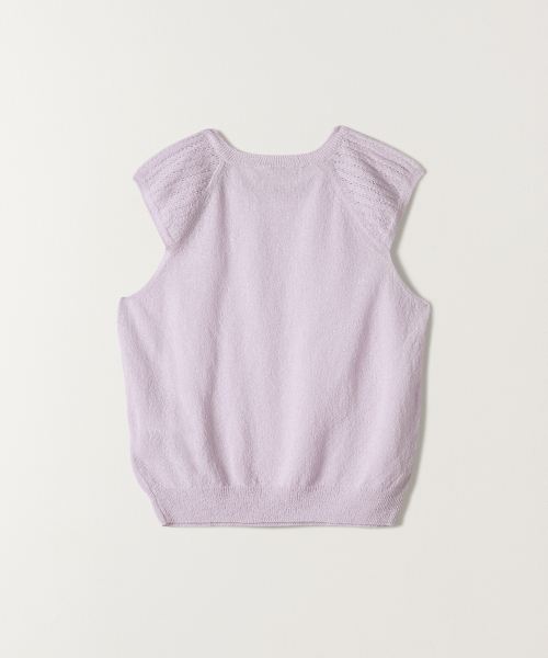 TTUDEMENT（トュードメント）の「SLEEVELESS KNIT TOP LAVENDER（ニット/セーター・レディース・その他・FREE）」の3枚目の写真