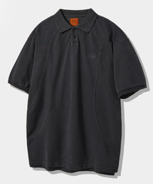 DIMITRI BLACK（ディミトリブラック）の「VLAD Pigment Slash Pique Collar Short Sleeve T-Shirt_Pigment Charcoal（ポロシャツ）」