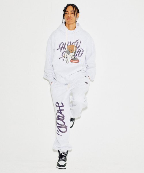 HOODHOOD(フッドフッド)の「シグニチャーロゴスウェットパンツメランジホワイト(スウェットパンツ・メンズ・その他・LARGE/X-LARGE)」の6枚目の写真