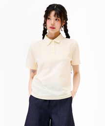 レディース クールカラー 半袖Tシャツ-イエロー