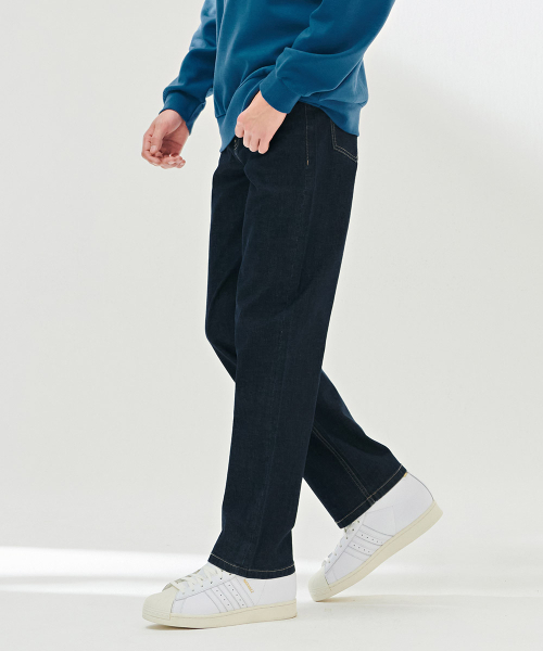 CHASECULT(チェイスカルト)の「男性ロウインバンディングストレートデニムパンツ-DBRK2322C04(デニムパンツ・メンズ・ネイビー・86/70/76/82/92)」の2枚目の写真