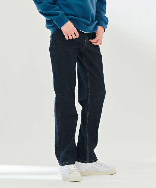 CHASECULT(チェイスカルト)の「男性ロウインバンディングストレートデニムパンツ-DBRK2322C04(デニムパンツ・メンズ・ネイビー・86/70/76/82/92)」の3枚目の写真