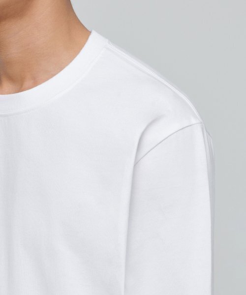 MUSINSA STANDARD（ムシンサスタンダード）の「ヘビーウェイトリラックスクルーネック長袖Tシャツ[ホワイト]（Tシャツ/カットソー・メンズ・その他・SMALL/MEDIUM/LARGE/X-LARGE/XX-LARGE/XXX-LARGE）」の4枚目の写真