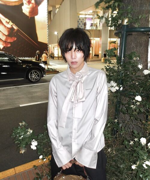 IUGAMAKARAS(イウガマカラス)の「Tied Shirts (Pink)(シャツ/ブラウス・レディース・その他・FREE)」の5枚目の写真