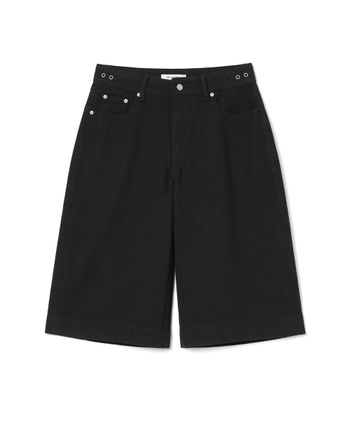 MILLO WOMEN（ミロウーマン）の「マキシデニムバミューダパンツ[ブラック]（その他パンツ・レディース・その他・SMALL/MEDIUM）」の12枚目の写真