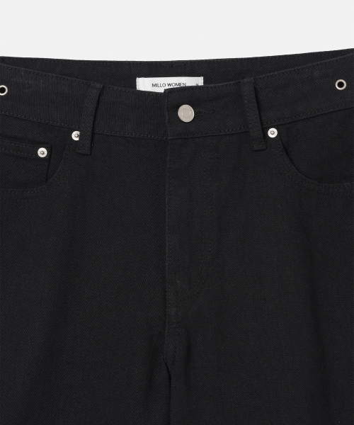MILLO WOMEN（ミロウーマン）の「マキシデニムバミューダパンツ[ブラック]（その他パンツ・レディース・その他・SMALL/MEDIUM）」の10枚目の写真