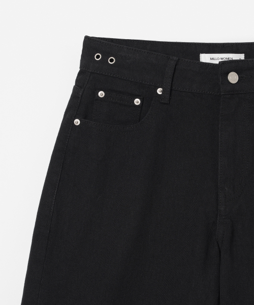 MILLO WOMEN（ミロウーマン）の「マキシデニムバミューダパンツ[ブラック]（その他パンツ・レディース・その他・SMALL/MEDIUM）」の9枚目の写真