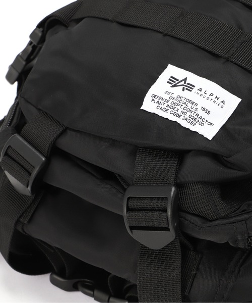 Alpha Industries（アルファインダストリーズ）の「Alpha Industries/アルファインダストリーズ/TACTICAL BACKPACK/タクティカル バックパック（バックパック/リュック・メンズ・ブラック・F）」の18枚目の写真