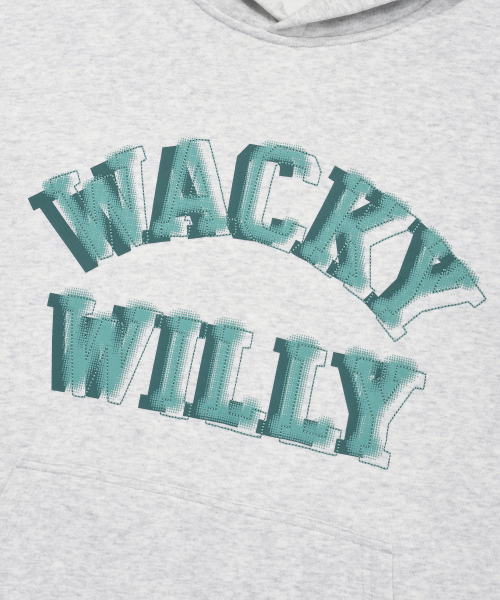 Wacky WiLLy(ワッキーウィリー)の「レタリンググラフィックフードライトグレー(パーカー・レディース・その他・SMALL/MEDIUM/LARGE/X-LARGE)」の5枚目の写真