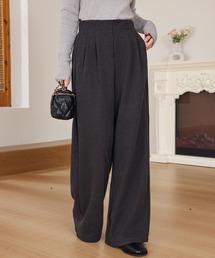 Anely（アネリー）の「ウールライク ダブル タック ワイド パンツ（その他パンツ）」