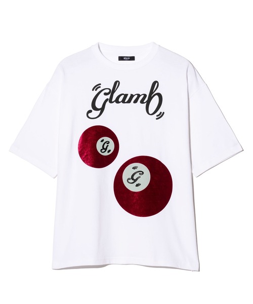 glamb(グラム)の「Eight Ball T-Shirt / エイトボールTシャツ(Tシャツ/カットソー・メンズ・ホワイト/ブラック・S/M/L)」の3枚目の写真