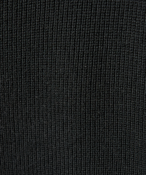 ABAHOUSE（アバハウス）の「12ゲージ 畦編み ドライバーズニット / ダブルジップ（カーディガン/ボレロ・メンズ・チャコールグレー/ブラック・46/48）」の11枚目の写真