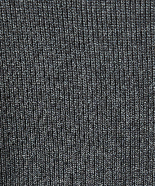 ABAHOUSE（アバハウス）の「12ゲージ 畦編み ドライバーズニット / ダブルジップ（カーディガン/ボレロ・メンズ・チャコールグレー/ブラック・46/48）」の15枚目の写真