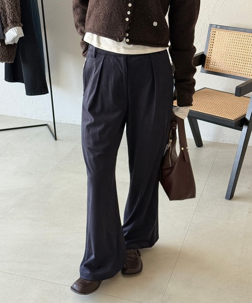 MUHET(ミュエータ)の「waist design straight pants / ウエストデザインストレートパンツ(その他パンツ・レディース・ベージュ/ネイビー/ブラウン・SMALL/MEDIUM/LARGE)」の20枚目の写真