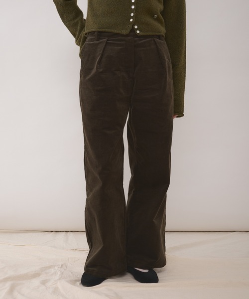 MUHET(ミュエータ)の「waist design straight pants / ウエストデザインストレートパンツ(その他パンツ・レディース・ベージュ/ネイビー/ブラウン・SMALL/MEDIUM/LARGE)」の18枚目の写真